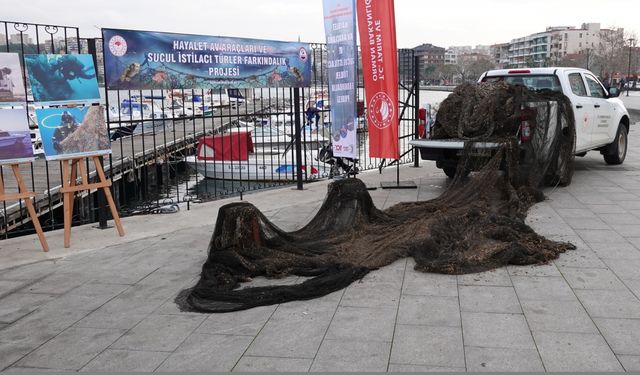 Çanakkale'de 500 bin metrekare alan, hayalet ağlardan temizlendi