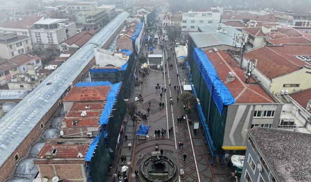 Edirne merkezindeki sokak sağlıklaştırma projesi sürüyor