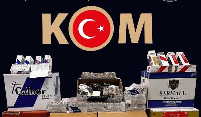 Kocaeli'de 100 bin makaron ele geçirildi