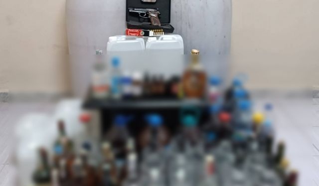 Tekirdağ'da 168 litre sahte içki ve 55 litre etil alkol ele geçirildi