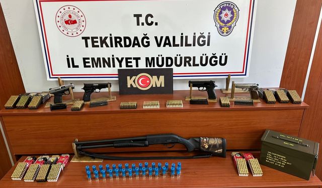 Tekirdağ'da silah kaçakçılığı operasyonunda 7 şüpheli yakalandı