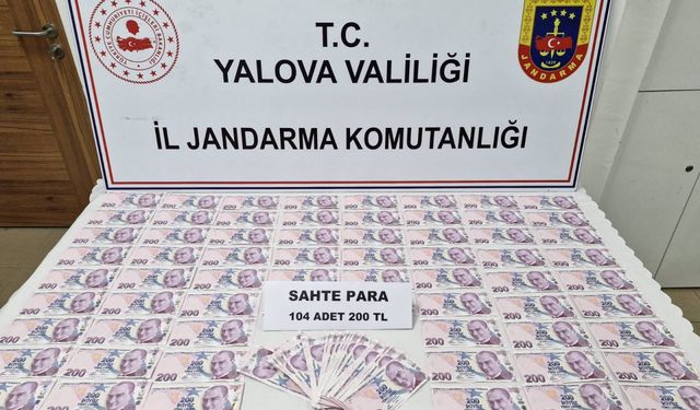 Yalova'da sahte 20 bin 800 lira ile yakalanan 2 zanlı tutuklandı