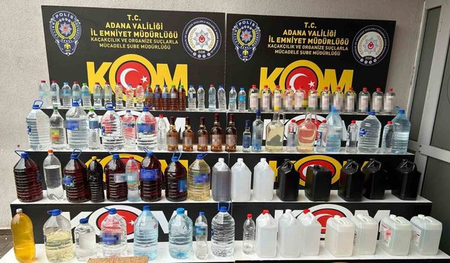 Adana’da 8 şüpheli sahte içkiden gözaltına alındı