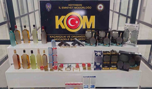 Adıyaman’da kaçak alkol operasyonu: 1 gözaltı