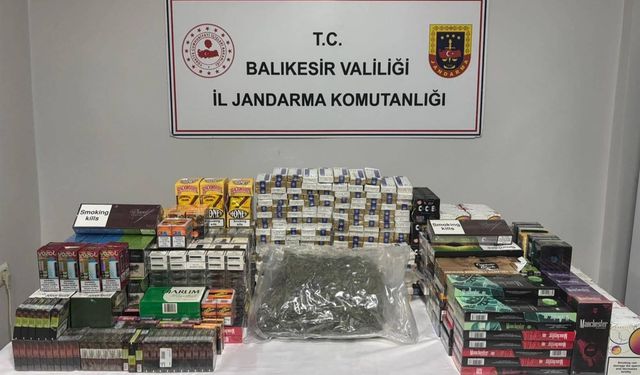 Balıkesir Jandarmasından kaçakçılık ve organize suç operasyonu