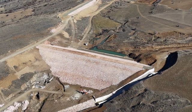 Bayburt Uluçayır Göletinde su tutulmaya başlandı