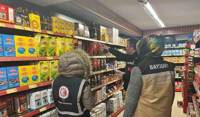 Bayburt’ta fahiş fiyatlara yönelik denetimler yapıldı