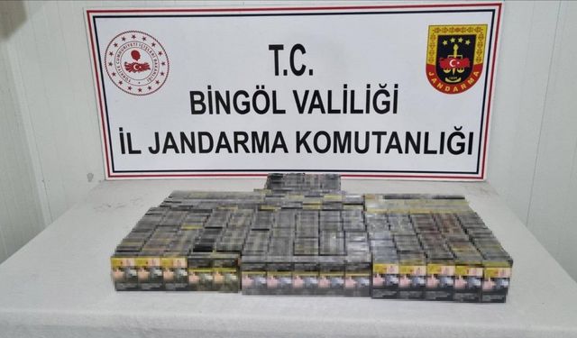 Bingöl’de 500 paket kaçak sigara ele geçirildi, araması bulunan 1 kişi yakalandı