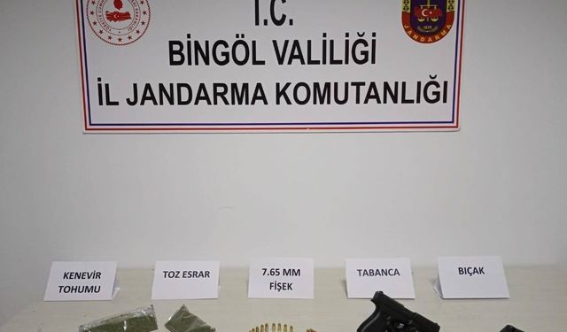 Bingöl’de uyuşturucu ve ruhsatsız silah operasyonları