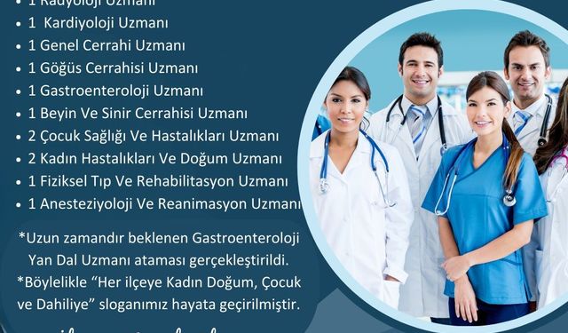 Bitlis’e 12’si uzman 18 doktor ataması yapıldı