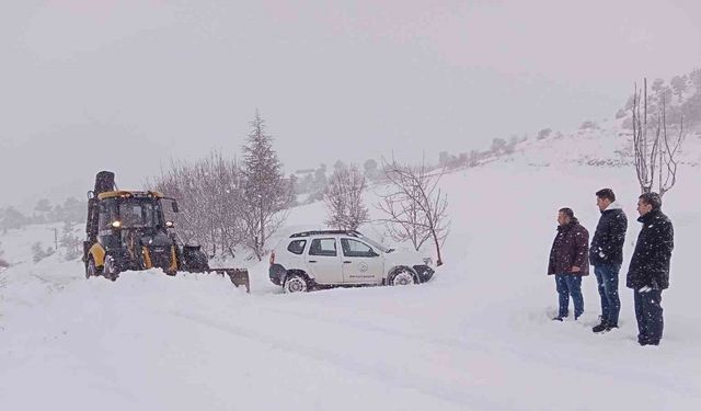 Çameli Belediyesi kar nöbetinde