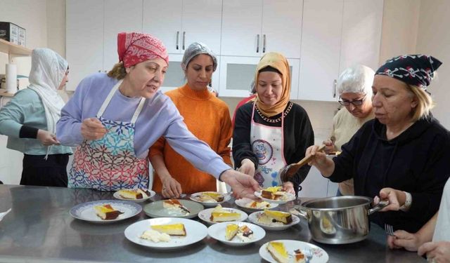 Çukurova Belediyesi’nin çikolata ve pasta yapma kursuna yoğun ilgi