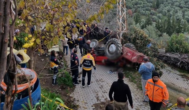 Devrilen traktörün altında kalan şahıs hayatını kaybetti