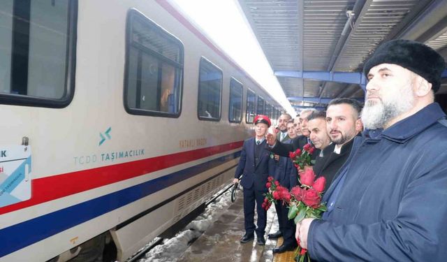 Doğu Ekspresi Erzurum durağında mola verdi