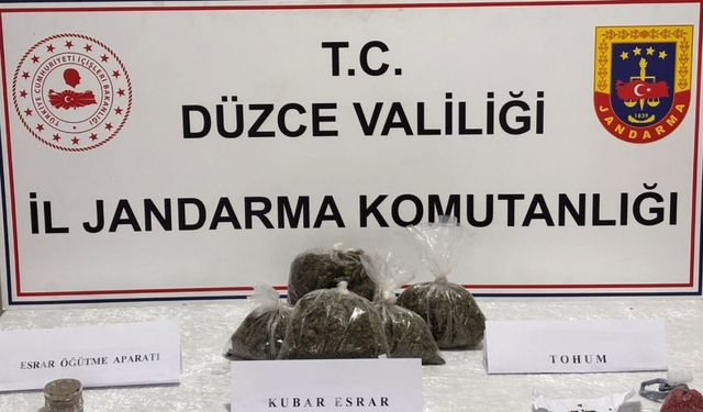 Düzce’de jandarmadan uyuşturucu operasyonu: 1 kişi tutuklandı