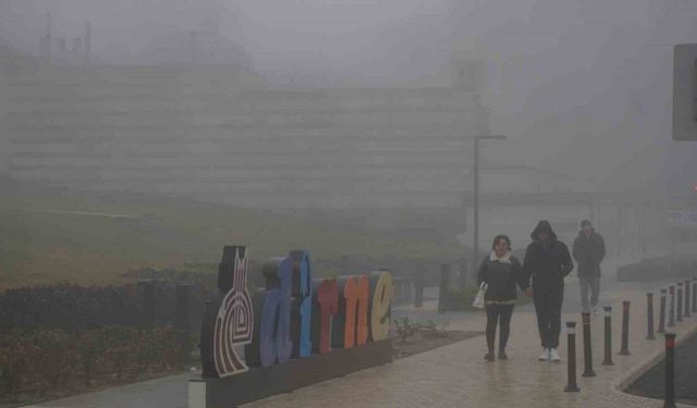 Edirne’de sis hayatı olumsuz etkiledi