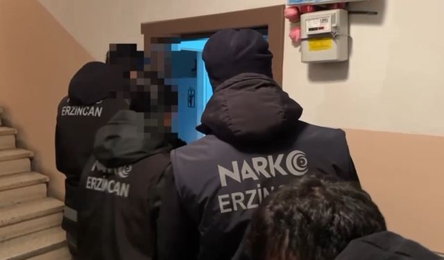 Erzincan merkezli uyuşturucu operasyonu: 9 gözaltı