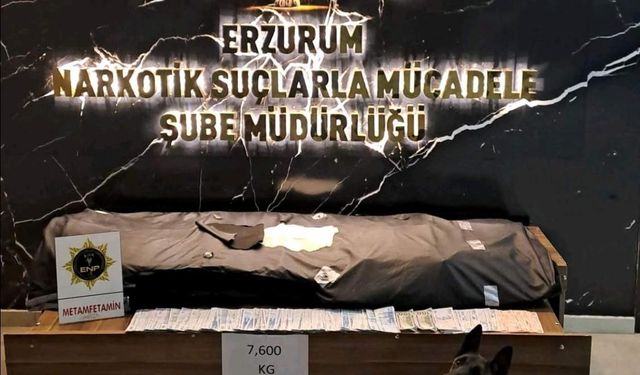 Erzurum’da narkotik operasyonu