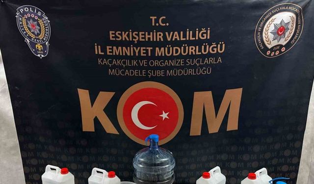 Eskişehir’de yeni yıl öncesinde sahte alkol operasyonu