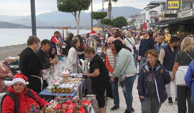 Fethiye’de Geleneksel Yılbaşı Pazarı renkli görüntülere sahne oldu