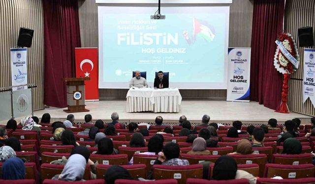 Filistin’in sessiz çığlığı Battalgazi’de yankılandı