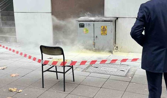 Gazipaşa Caddesi’ndeki trafoda yangın paniği