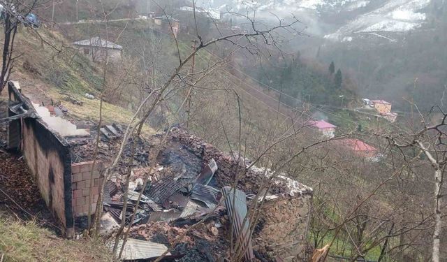 Giresun’da yangın: 1 ölü