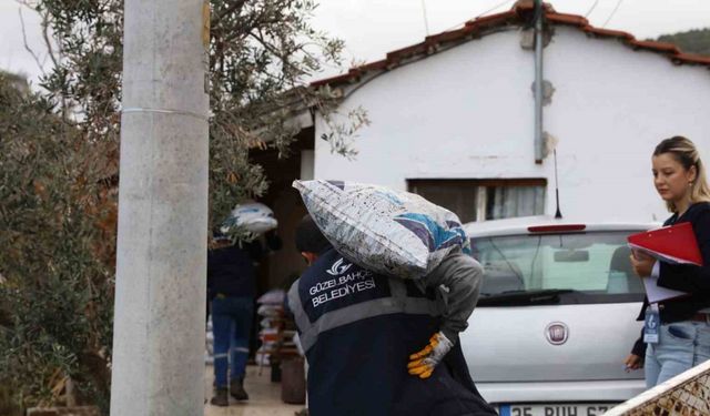 Güzelbahçe Belediyesinden ihtiyaç sahiplerine kış desteği