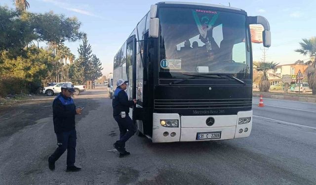 Hatay’da toplu ulaşım araçlarında sıkı denetim