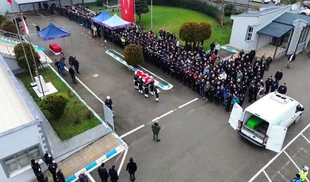 Hayatını kaybeden polis için tören: Gözyaşlarıyla uğurlandı