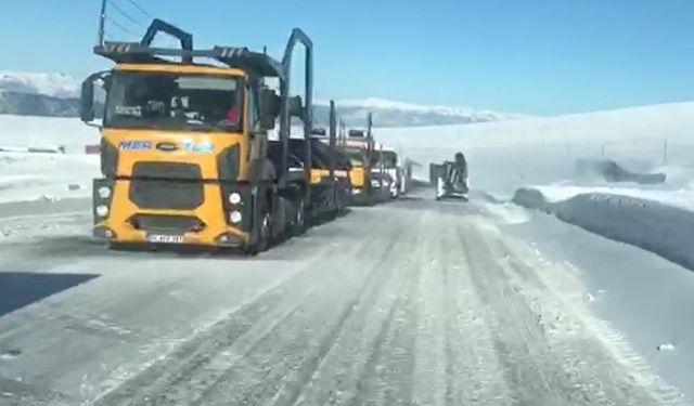 Ilgar dağı geçidinde tır kuyruğu