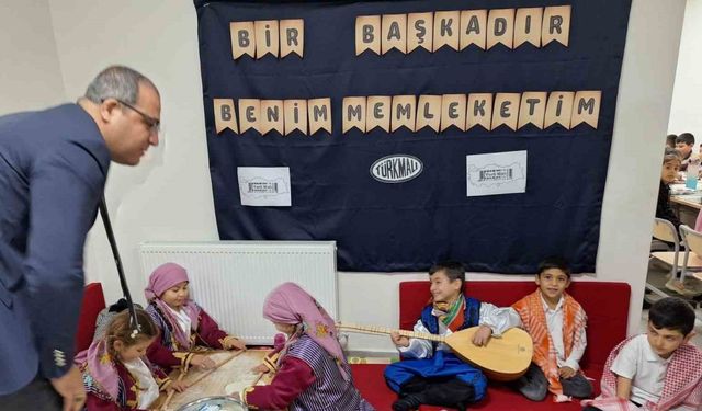 İlkokul öğrencileri geleneklere uygun Yerli Malı Haftası’nı kutladı