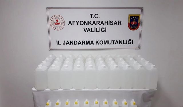 Jandarma 230 litre etil alkol ele geçirdi