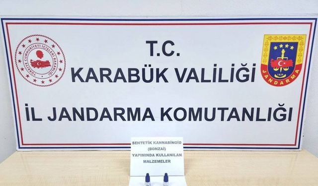 Karabük’te uyuşturucu operasyonu: 1 gözaltı