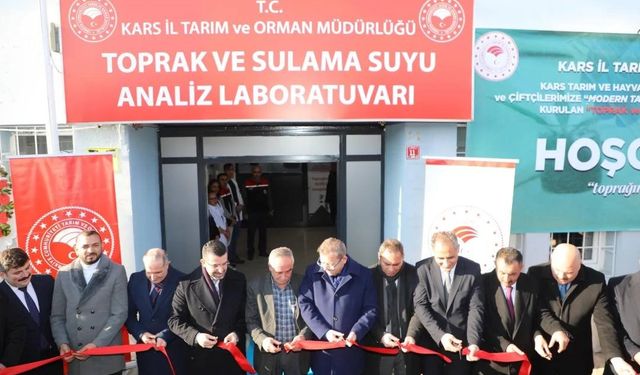 Kars’ta Toprak ve Sulama Suyu Analiz Laboratuvarı açıldı