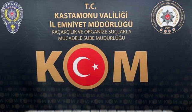 Kastamonu’da 29 bin 900 adet doldurulmuş makaron ele geçirildi