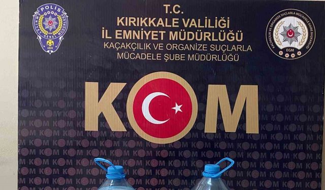 Kırıkkale’de yılbaşı öncesi kaçak içki operasyonu: 1 gözaltı