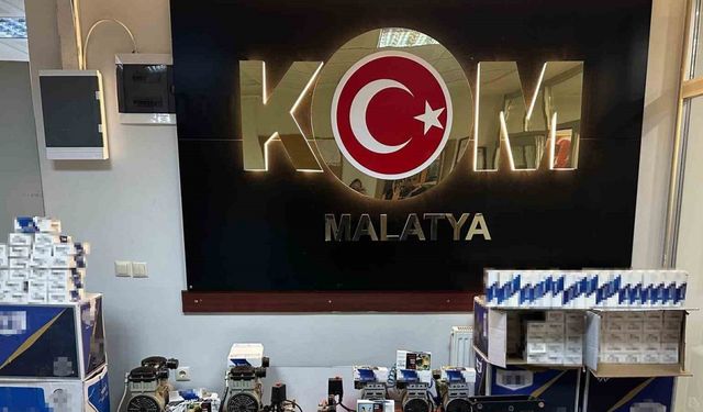 Malatya’da kaçakçılık operasyonu