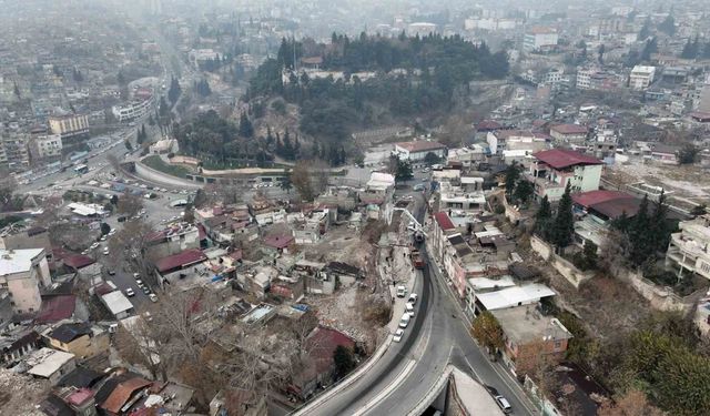 Maraş Kalesi ile Sarayaltı bağlantı yolu yapılıyor