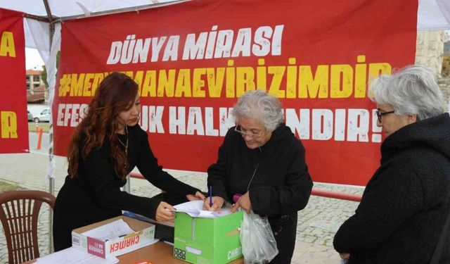 Meryem Ana Evi otoparkı için imza kampanyasına destek sürüyor