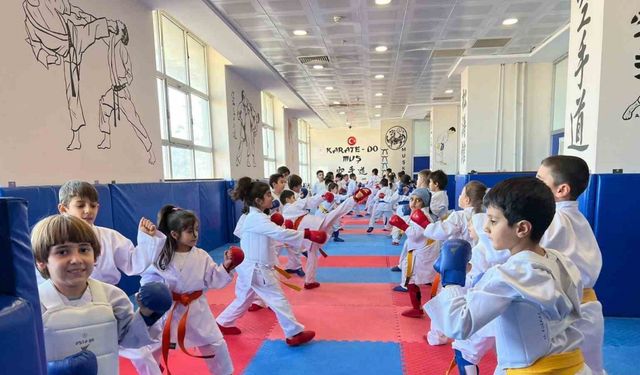 Muş’ta karate kurslarına yoğun ilgi