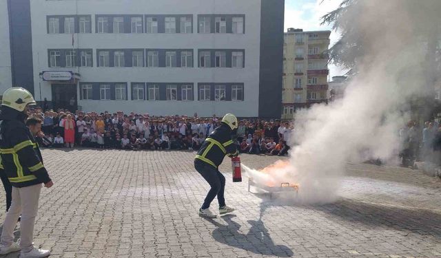 Ordu’da 22 bin 525 öğrenciye yangın eğitimi verildi