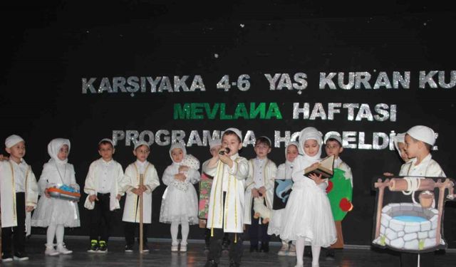 Ordu’da minikler Hz. Mevlana’yı anlattı