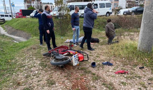 Ordu’da motosiklet kazası: 1 yaralı