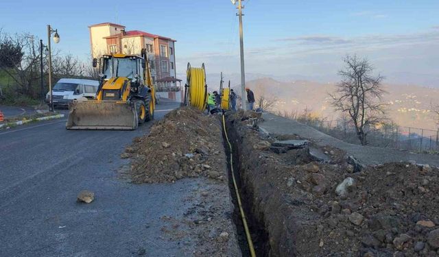 Ordu’nun ilçelerinde doğalgaz çalışmaları devam ediyor