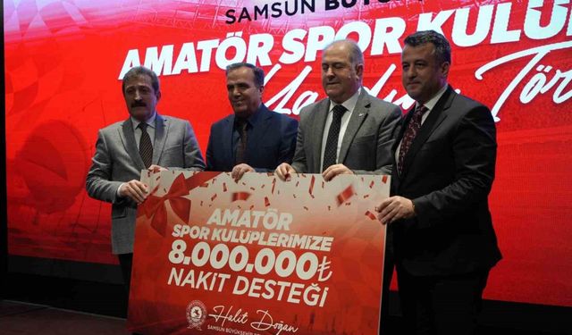 Samsun’da amatör spora 8 milyon TL’lik destek