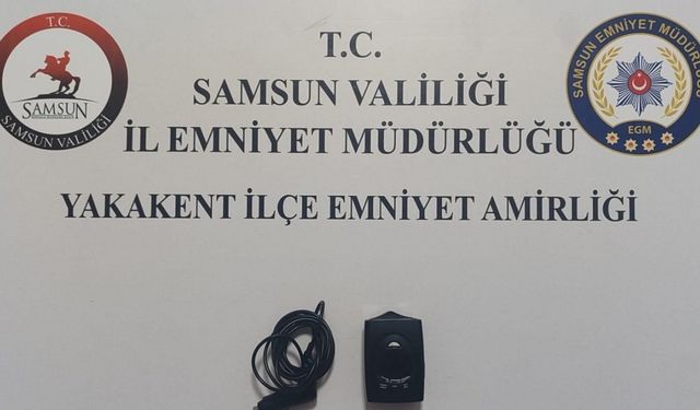 Samsun’da bir araçta radar tespit cihazı ele geçirildi