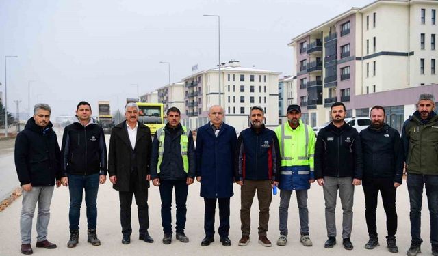 Saray Bosna caddesinde çalışmalar sürüyor