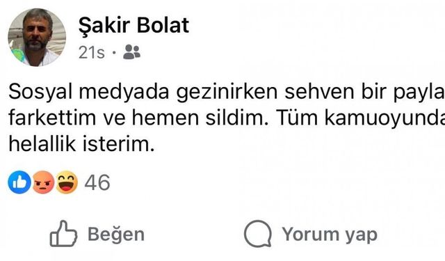 "Selanik’ten gelenler de geri dönsün" paylaşımı nedeniyle görevden uzaklaştırıldı