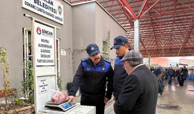 Sincan Belediyesinden pazar ve işyerlerine denetim